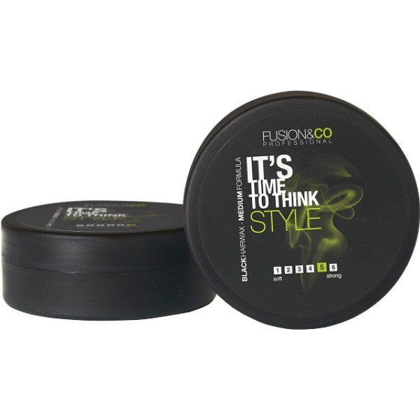 Fusion & Co It`s Time to Think Style Black Hair Wax 150ml